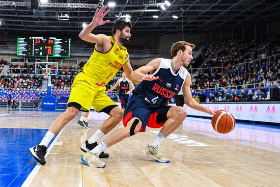 Russia Basketball Eurobasket Qualifiers Macedonia - Russia