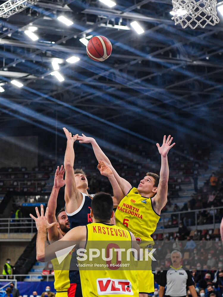 Russia Basketball Eurobasket Qualifiers Macedonia - Russia