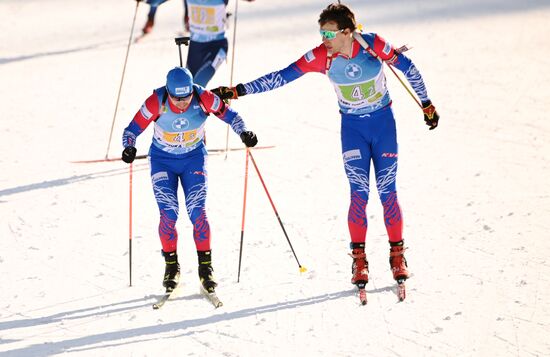 Slovenia Biathlon Worlds Men Relay