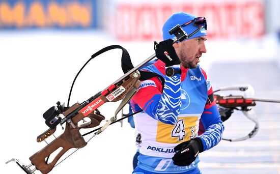 Slovenia Biathlon Worlds Men Relay