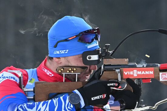 Slovenia Biathlon Worlds Men Relay