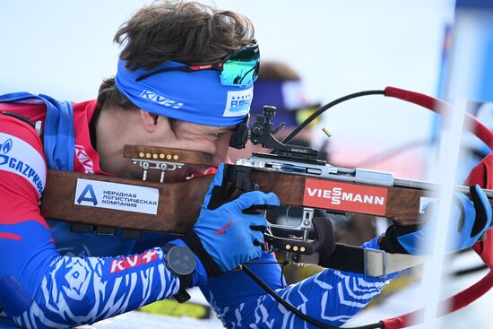 Slovenia Biathlon Worlds Men Relay