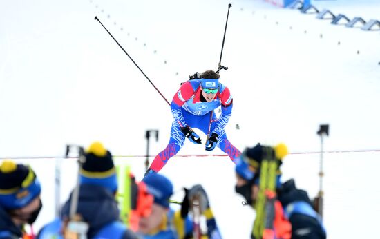 Slovenia Biathlon Worlds Men Relay