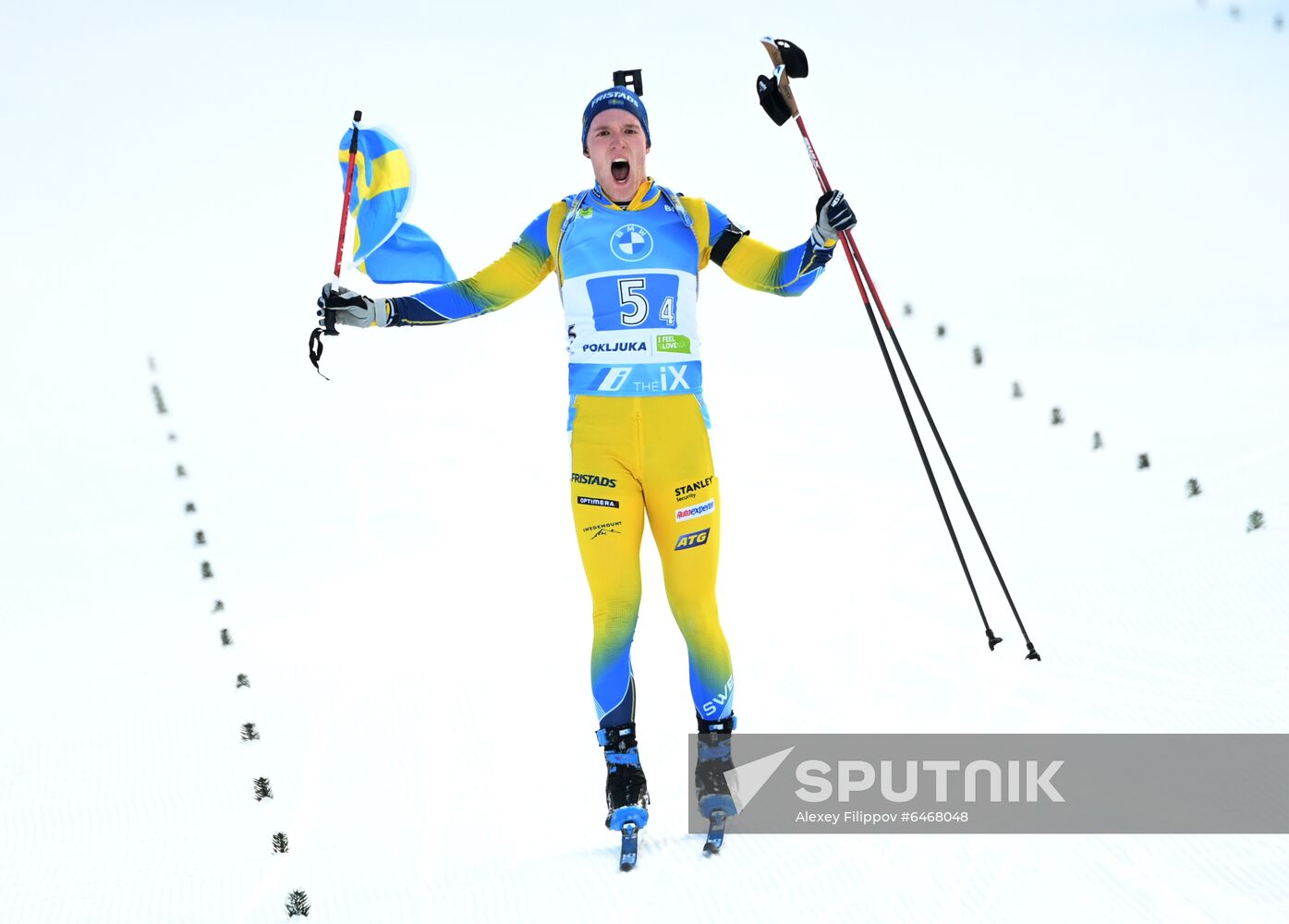 Slovenia Biathlon Worlds Men Relay