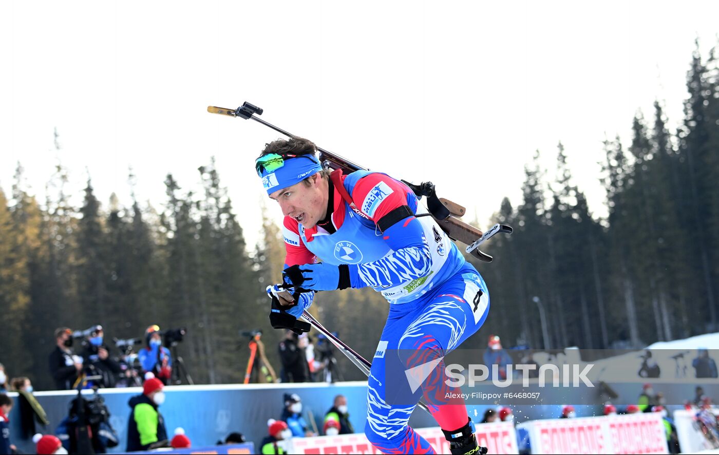 Slovenia Biathlon Worlds Men Relay