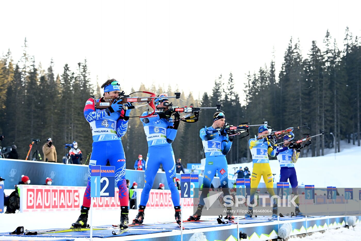 Slovenia Biathlon Worlds Men Relay