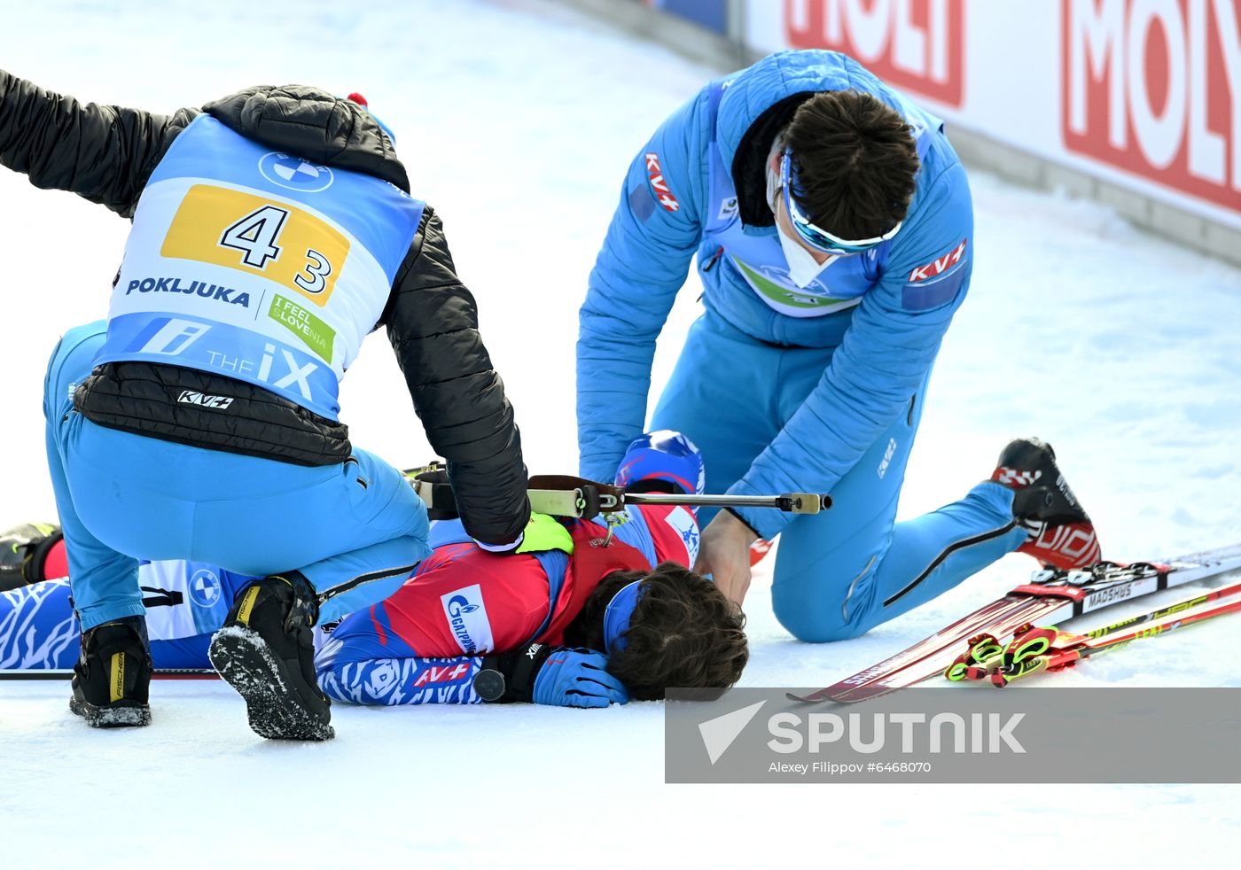 Slovenia Biathlon Worlds Men Relay