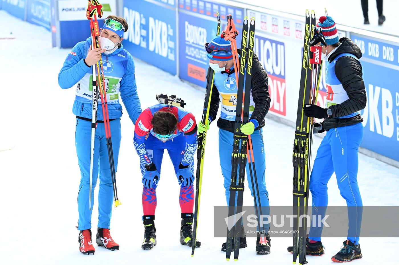 Slovenia Biathlon Worlds Men Relay