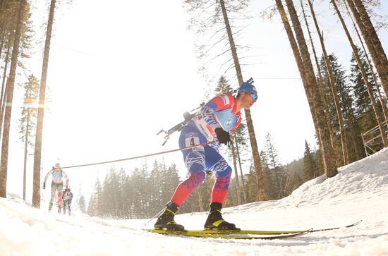 Slovenia Biathlon Worlds Men Relay