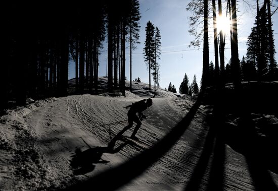 Slovenia Biathlon Worlds Men Relay