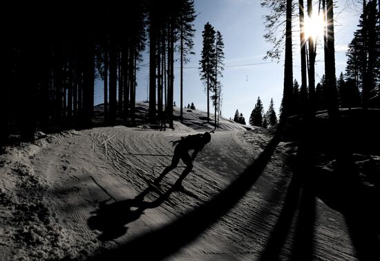 Slovenia Biathlon Worlds Men Relay