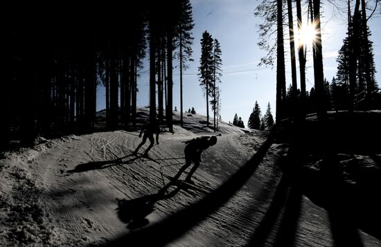 Slovenia Biathlon Worlds Men Relay