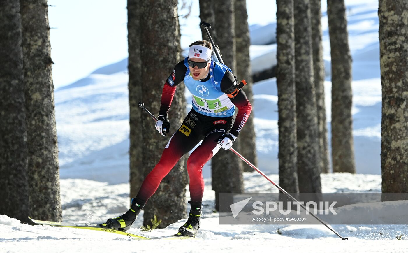 Slovenia Biathlon Worlds Men Relay