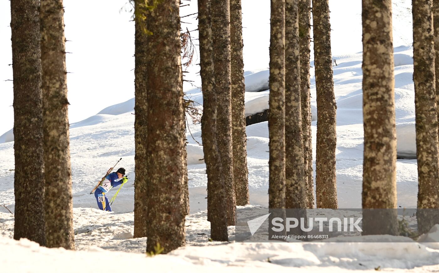 Slovenia Biathlon Worlds Men Relay