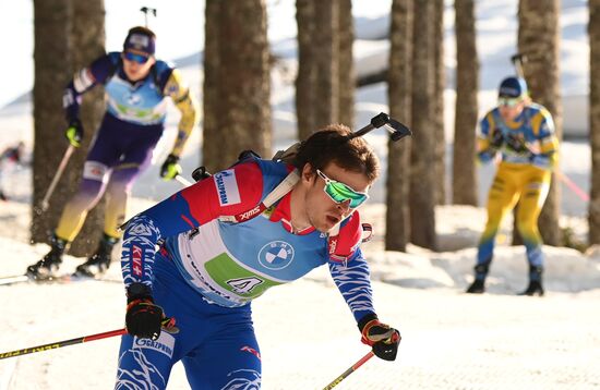 Slovenia Biathlon Worlds Men Relay