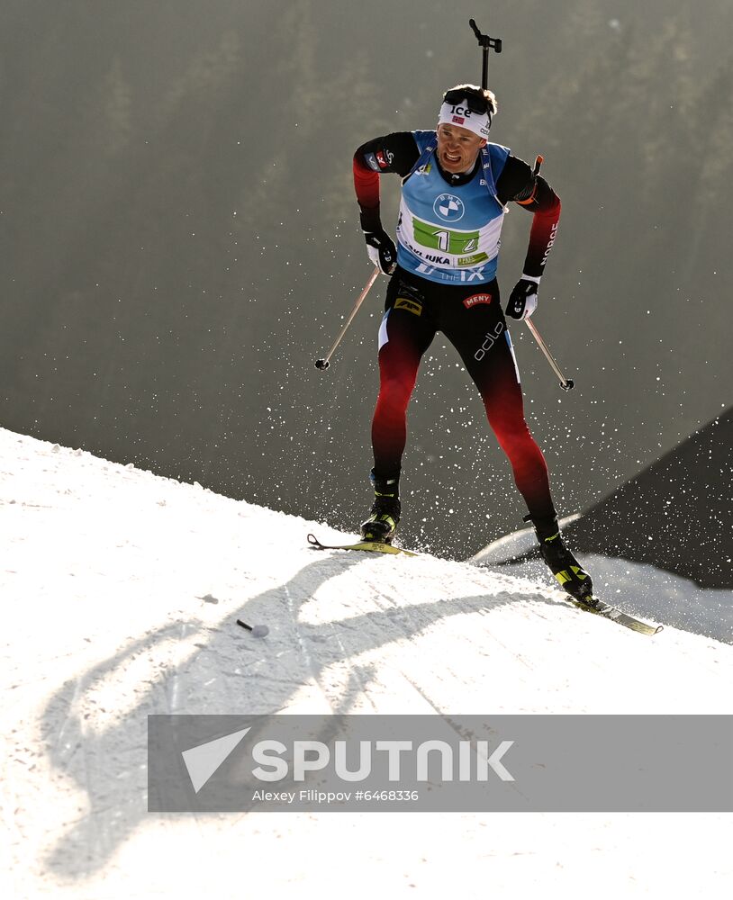 Slovenia Biathlon Worlds Men Relay