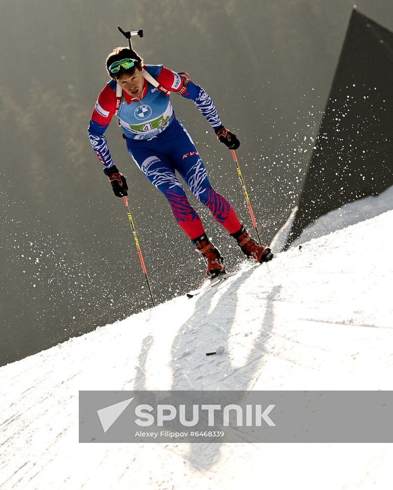 Slovenia Biathlon Worlds Men Relay