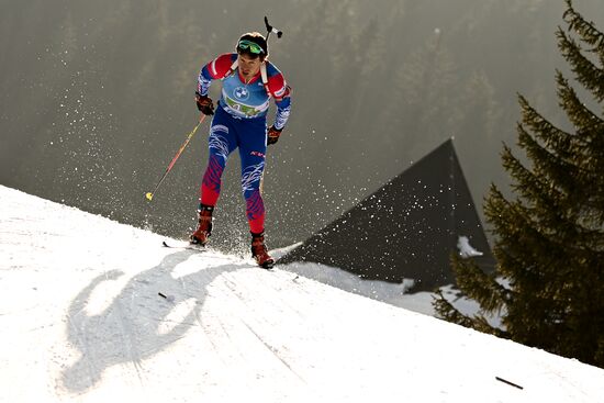 Slovenia Biathlon Worlds Men Relay