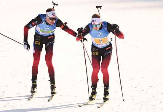 Slovenia Biathlon Worlds Men Relay