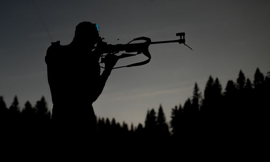 Slovenia Biathlon Worlds Men Relay