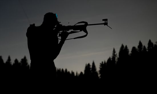 Slovenia Biathlon Worlds Men Relay