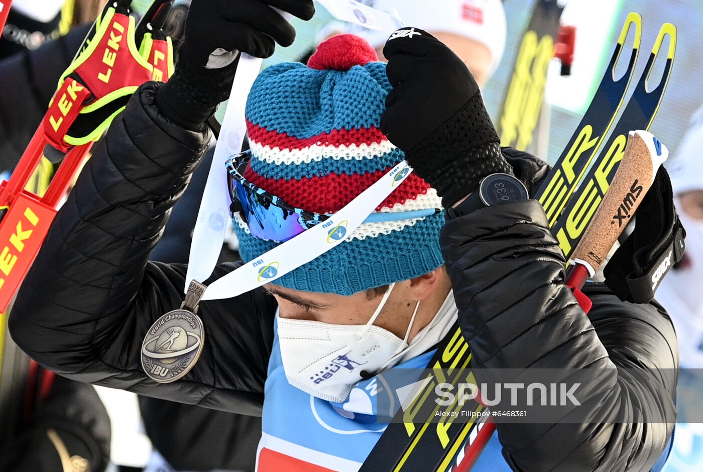 Slovenia Biathlon Worlds Men Relay