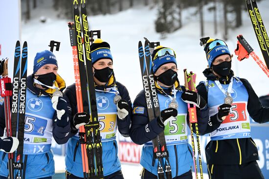 Slovenia Biathlon Worlds Men Relay