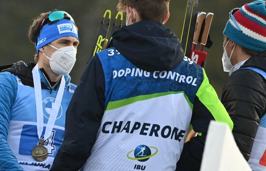 Slovenia Biathlon Worlds Men Relay