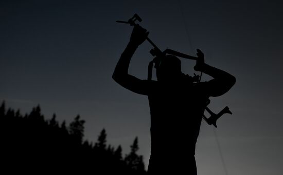 Slovenia Biathlon Worlds Men Relay