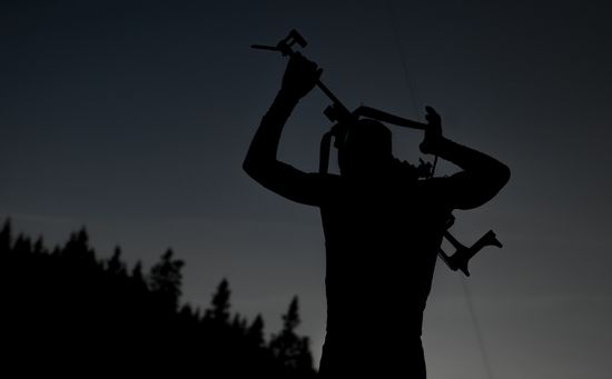 Slovenia Biathlon Worlds Men Relay