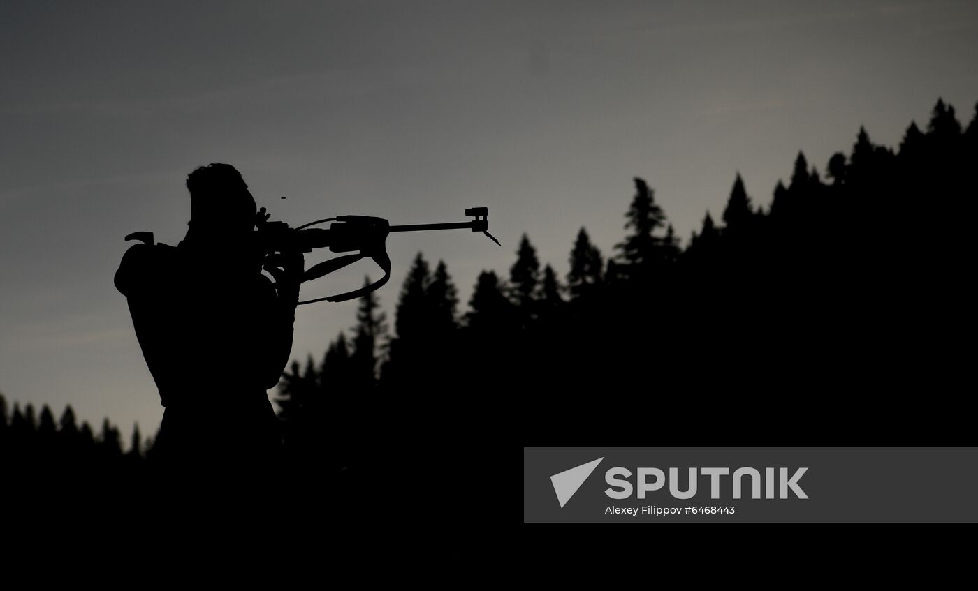 Slovenia Biathlon Worlds Men Relay