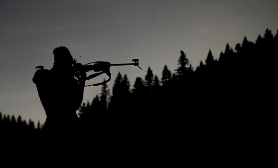 Slovenia Biathlon Worlds Men Relay