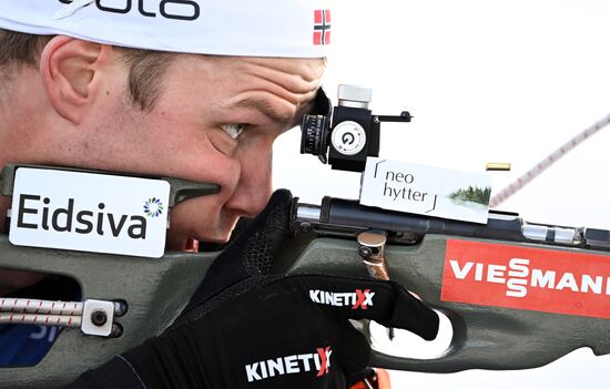 Slovenia Biathlon Worlds Men Relay