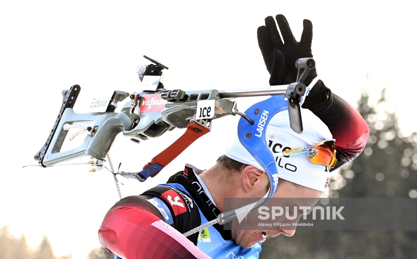 Slovenia Biathlon Worlds Men Relay