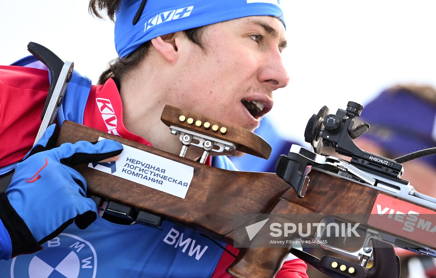 Slovenia Biathlon Worlds Men Relay