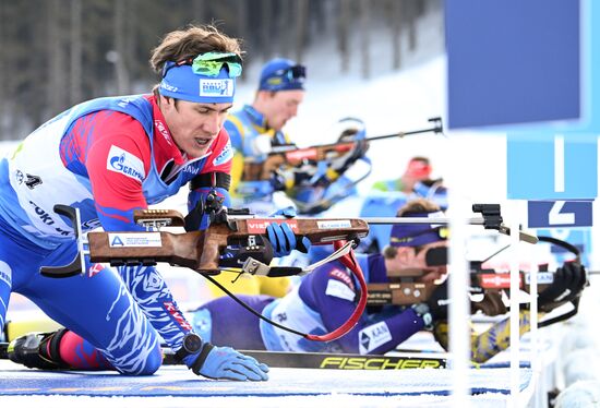 Slovenia Biathlon Worlds Men Relay