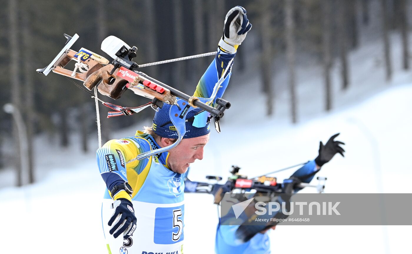 Slovenia Biathlon Worlds Men Relay