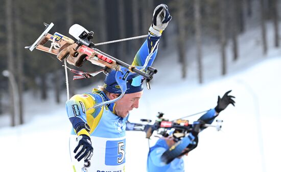 Slovenia Biathlon Worlds Men Relay
