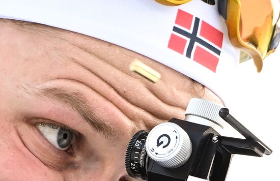 Slovenia Biathlon Worlds Men Relay