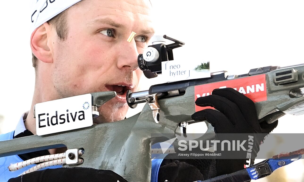 Slovenia Biathlon Worlds Men Relay