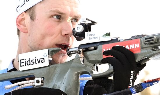 Slovenia Biathlon Worlds Men Relay