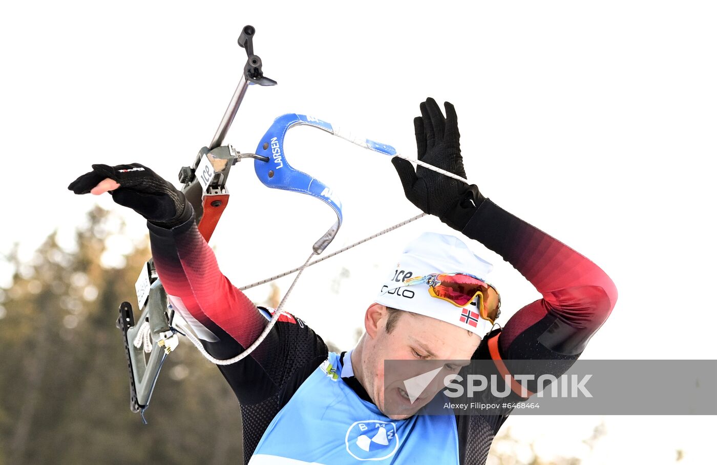 Slovenia Biathlon Worlds Men Relay