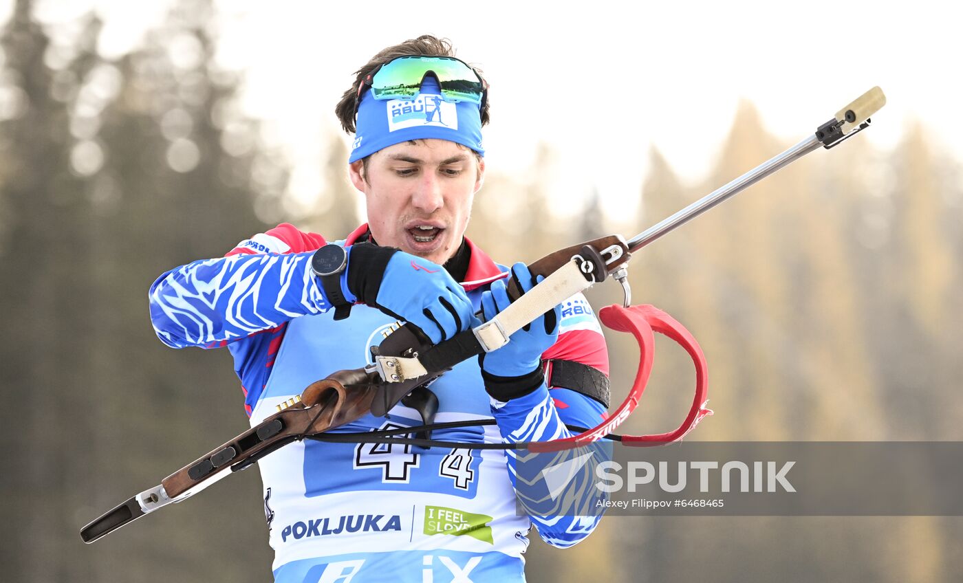 Slovenia Biathlon Worlds Men Relay