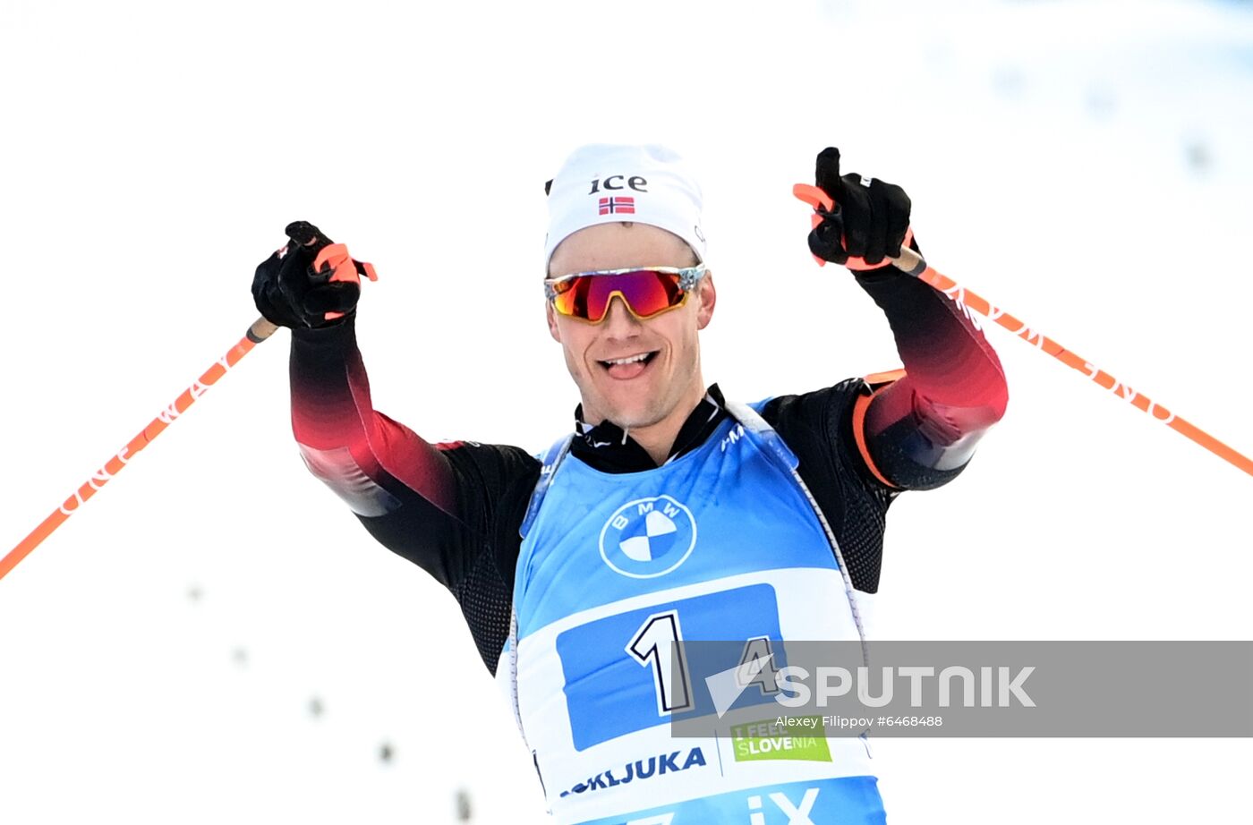 Slovenia Biathlon Worlds Men Relay