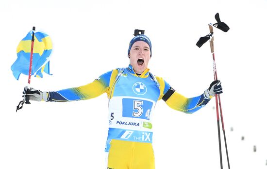 Slovenia Biathlon Worlds Men Relay