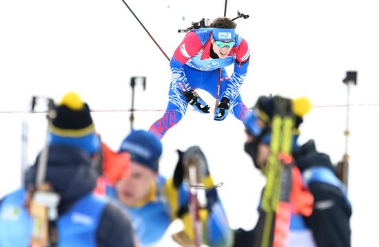 Slovenia Biathlon Worlds Men Relay
