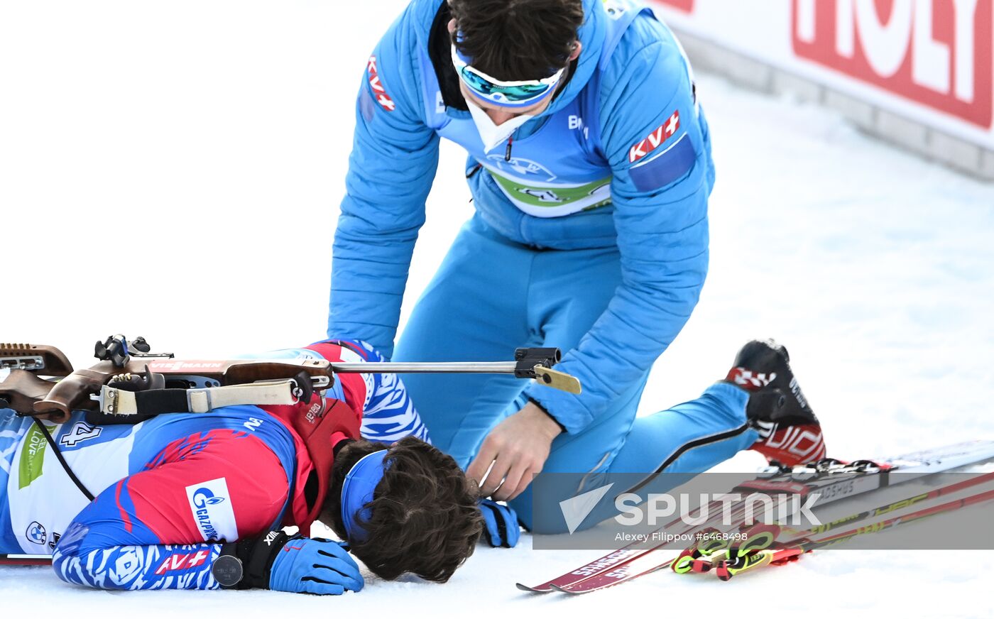 Slovenia Biathlon Worlds Men Relay