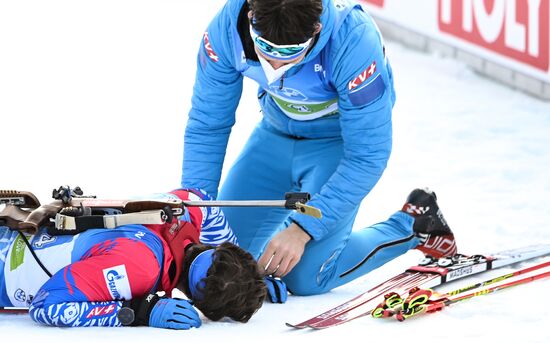 Slovenia Biathlon Worlds Men Relay