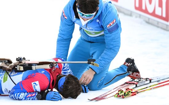 Slovenia Biathlon Worlds Men Relay