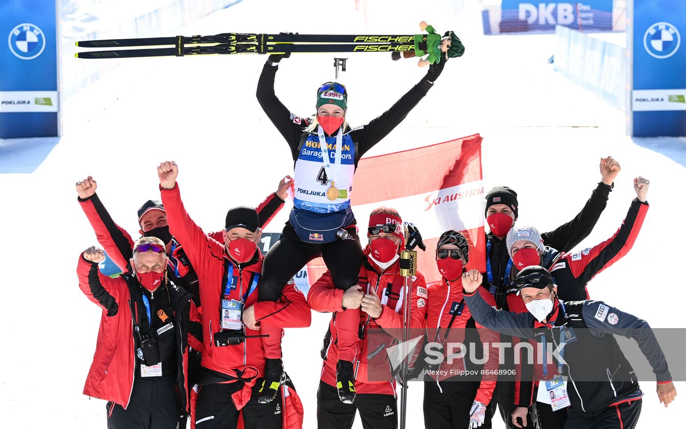 Slovenia Biathlon Worlds Women Mass Start